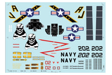 Load image into Gallery viewer, Freewing 64mm EDF F-14 Tomcat Water Slide Decal Set A FJ1141107A
