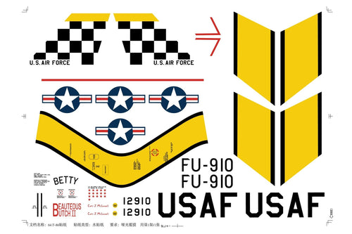 Freewing 64mm F-86 Sabre V2 Decal Set FJ1151107