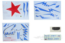 Lade das Bild in den Galerie-Viewer, Freewing 80mm MiG-29 Fulcrum Red Star Decal Set FJ3162107
