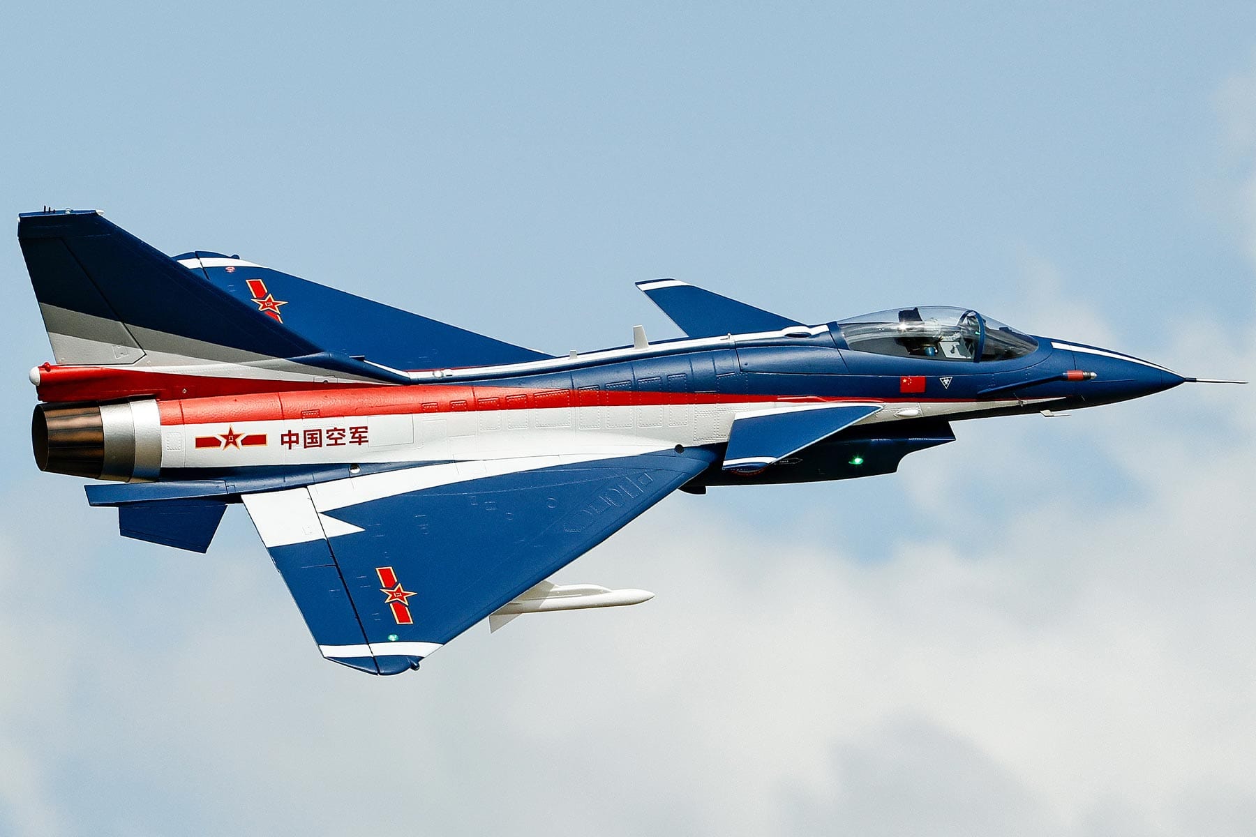 Freewing PLAAF J-10A Blue/White High Performance 90mm EDF Jet - PNP FJ32112P