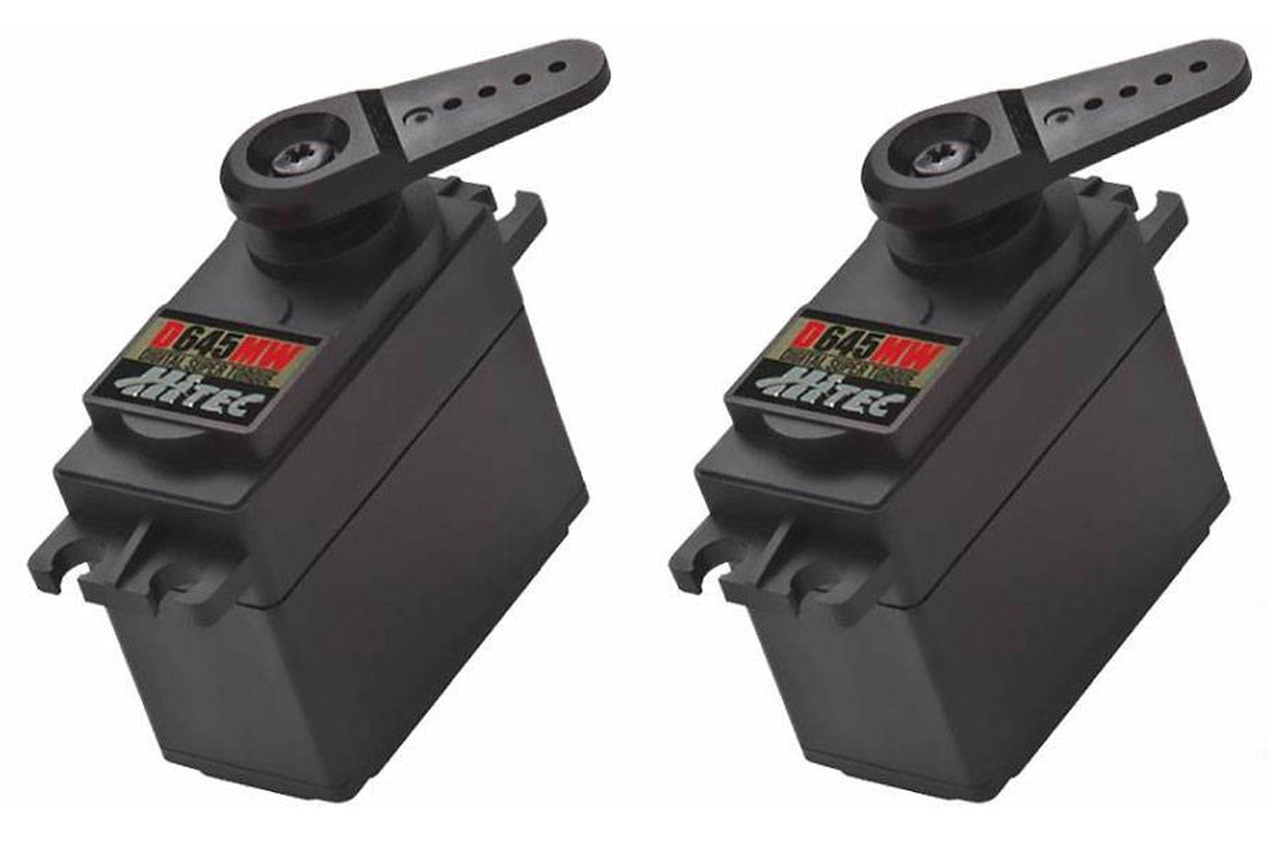 Hitec D-645MW High Voltage High Torque Digital Metal Gear Servo Multi-Pack (2 Servos) HRC6005-035