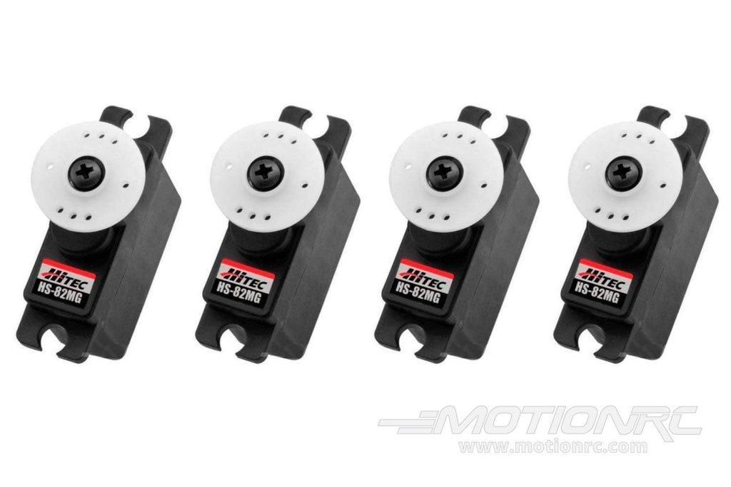 Hitec HS-82MG Metal Gear Micro Servo Multi-Pack (4 Servos) HRC6005-034