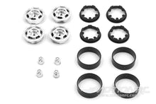 Load image into Gallery viewer, Hobby Plus 1/18 Scale CR18P Satin Silver Truck 1.2” Bead Lock Wheel Set HBP240459
