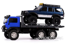 Load image into Gallery viewer, Hobby Plus CR18P Blue Arktos 1/18 Scale 6x6 Flatbed Truck - RTR HBP1810431
