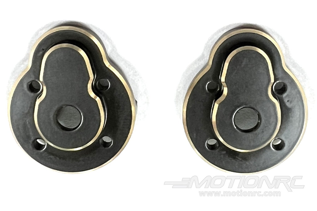 Hobby Plus CR18P Front Portal Hub Brass Cover Set (Pr.) HBP240297