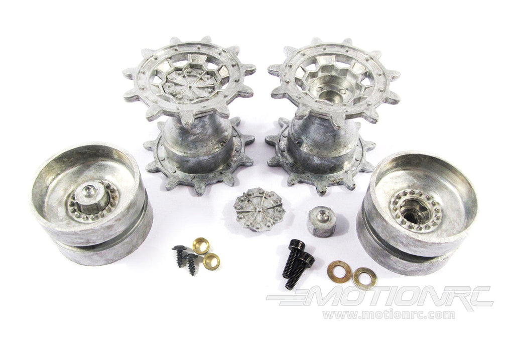 Mato 1/16 Scale German Leopard 2A6 Metal Sprockets and Ball Bearing Idler Wheels Set MATMT153