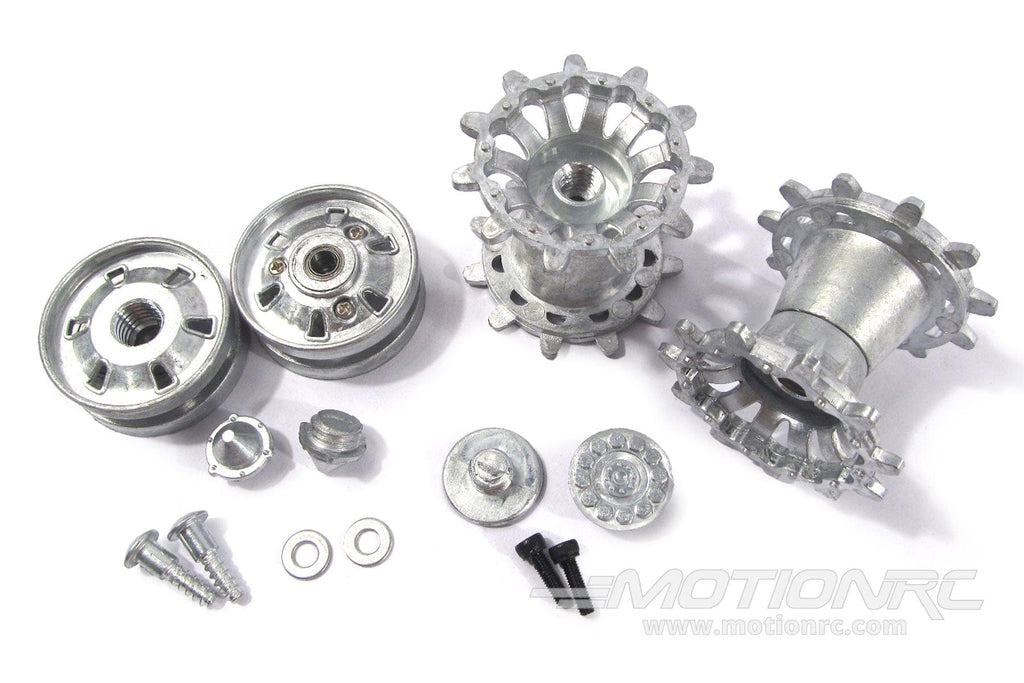 Mato 1/16 Scale UK Challenger II Metal Sprockets and Ball Bearing Idler Wheels Set MATMT203