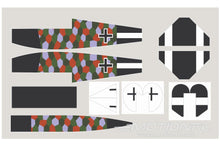 Load image into Gallery viewer, Nexa 1730mm Fokker DVII Black-White Covering Set (Fuselage and Tail) NXA1070-206
