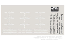 Load image into Gallery viewer, Nexa 1730mm Fokker DVII Black-White Decal Set NXA1070-204
