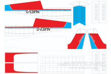 Lade das Bild in den Galerie-Viewer, Nexa 1860mm PA-38 Tomahawk Red-White Covering Set (Fuelage and Tail) NXA1061-207
