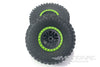 Primus 1/20 Scale DB20 Wheel and Tire, Assembled (pr.) - Green PRM5016-024