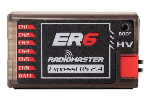 RadioMaster ER6 6-Channel ELRS (LBT) PWM Receiver HP0157-RX-ER6-LBT