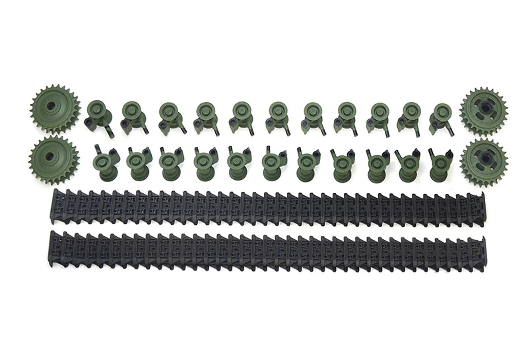 Tongde 1/16 Scale Churchill Mk VII Plastic Tracks, Sprockets, Drive Wheels, and Road Wheels Set TDE1005-106