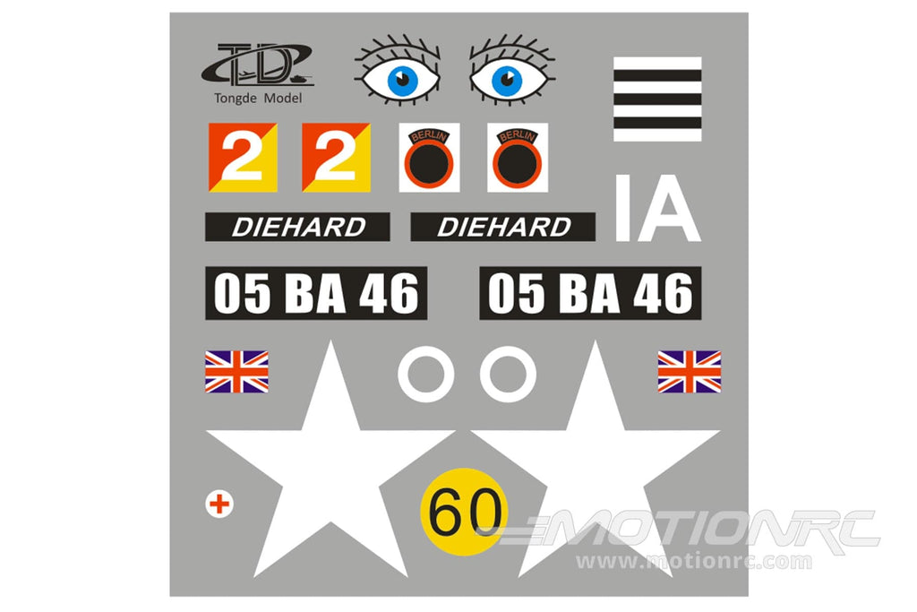 Tongde 1/16 Scale UK Centurion Mk 5 Sticker Set TDE1003-107