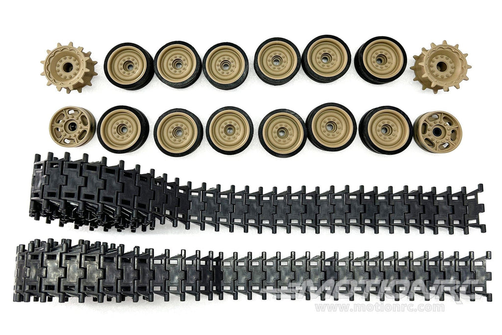 Tongde 1/16 Scale US M2A2 Bradley Plastic Tracks, Sprockets, Drive Wheels, and Road Wheels Set TDE1004-106