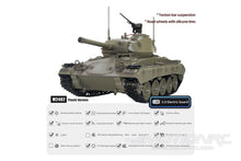 Load image into Gallery viewer, Tongde US M24 Chaffee Upgrade Edition 1/16 Scale Light Tank - RTR TDE1007-001
