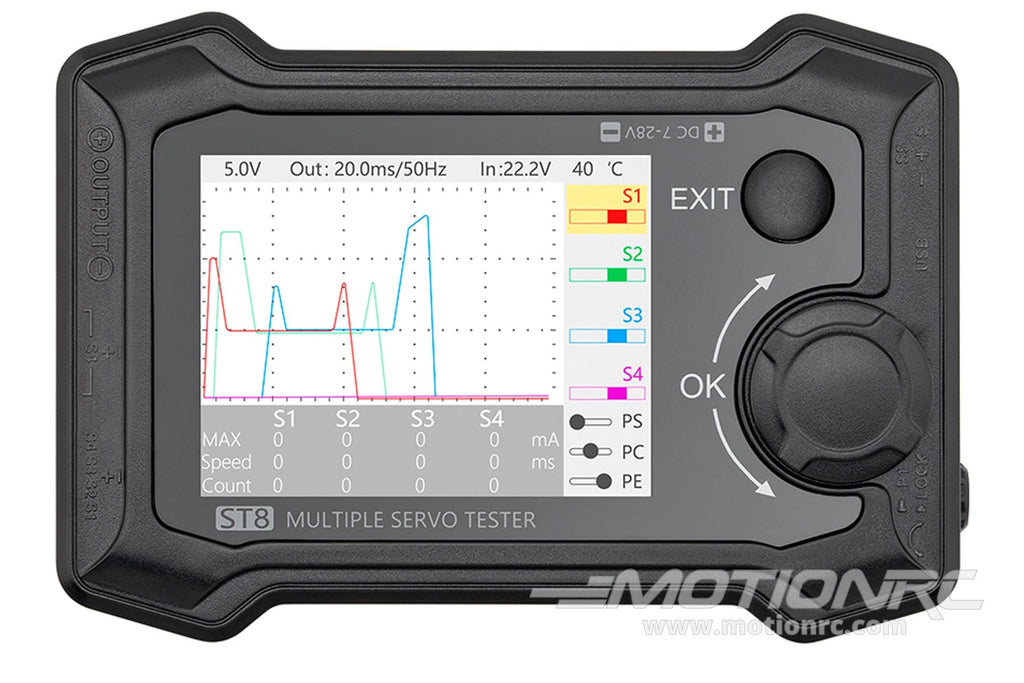 ToolkitRC ST8 Advanced Multiple Servo Tester and Analyzer TK30500