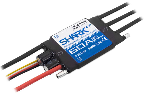 ZTW Shark G2 60A ESC with 8A SBEC ZTW7060210