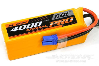 Admiral Pro 4000mAh 6S 22.2V 60C LiPo Battery with EC5 Connector