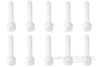 BenchCraft M4 x 25mm Nylon Hex Screws - White (10 Pack) BCT5040-014