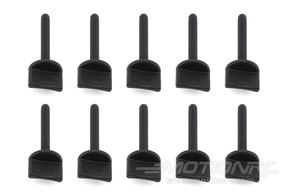 BenchCraft M4 x 30mm Nylon Thumb Screws - Black (10 Pack)