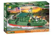 Load image into Gallery viewer, COBI River Patrol Boat 1:35 Scale Building Block Set COBI-2238
