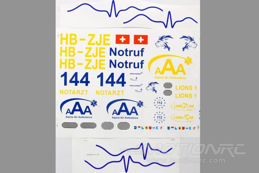 Roban 800 Size EC-135 Lions 1 Decal Set RBN-70-118-EC135-L1